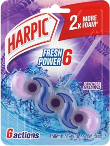 Harpic Fresh Power Meadows Lavender Rim Block (35 g) | Shop Online
