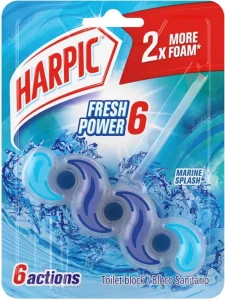 Harpic Fresh Power Splash Marine Rim Block (35 g) | Shop Online