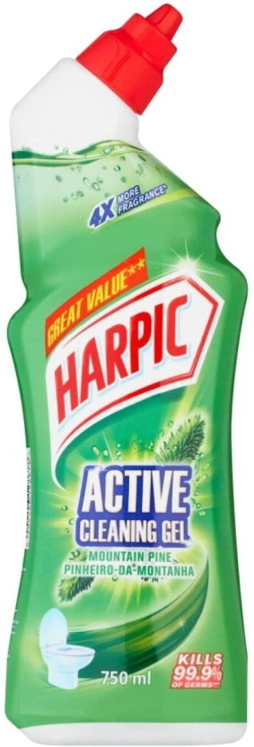 Harpic Mountain Active Cleaning Pines Gel Toilet Cleaner (750 ml) | Shop Online