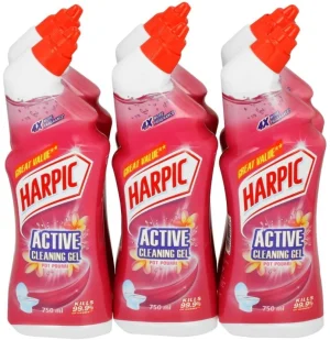Harpic Pot Pourri Active Cleaning Floral Gel Toilet Cleaner (6 x 750 ml) | Shop Online