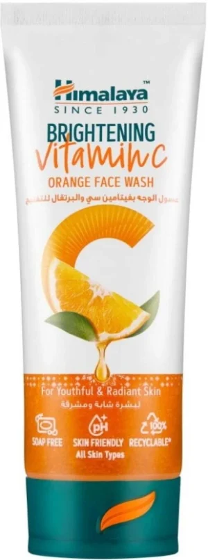 Himalaya Brightening Vitamin C Orange Face Wash (100 ml) | Shop Online