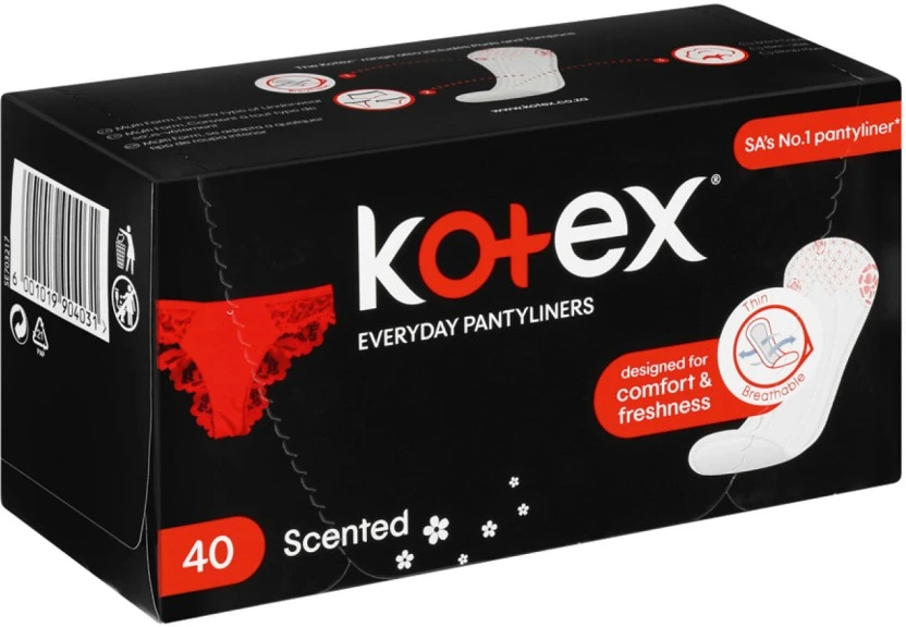 Kotex Pantyliners Deodorised Regularsize Pantyliner (Pack of 40) | Shop Online - Image 2