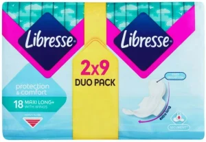 Libresse Cotton Feel Super Duo Maxisize Sanitary Pad (Pack of 18) | Shop Online