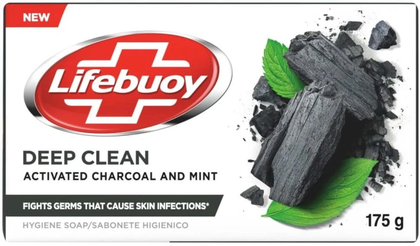 Lifebuoy Deep Clean Activated Hygiene Soap Charcoal & Mint (6 x 175 g) | Shop Online