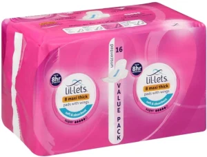 Lil-Lets Maxi Thick Pads Super Unscented Maxisize Sanitary Pad (Pack of 16) | Shop Online