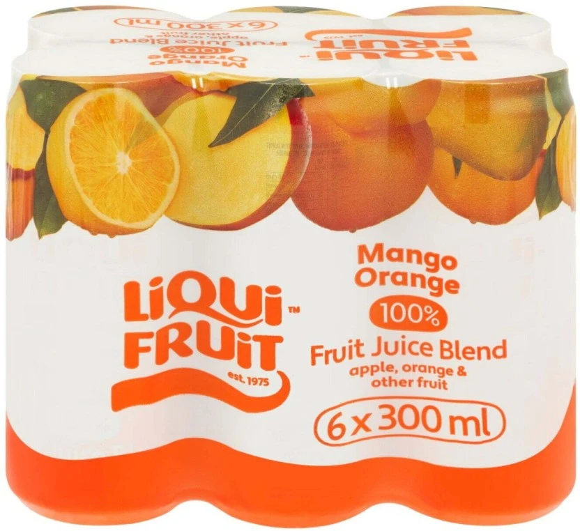Liqui Fruit Mango & Orange 100% Juice Blend (6 x 300 ml) | Shop Online