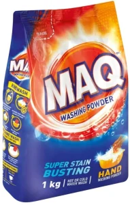 MAQ Super Stain Busting Washing Powder 1 kg (Pack of 12) | Shop Online