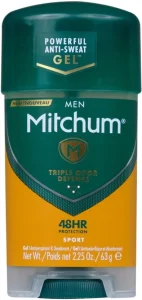 Mitchum Gel Antiperspirant Sport Deodorant Stick – For Men (63 g) | Shop Online