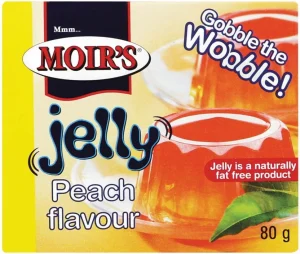 Moir's Peach Flavour Jelly Powder Crystals  (6 x 80 g) | Shop Online