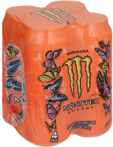 Monster Mariposa Energy Drink  (Peach and Nectarine Flavoured, 4 x 500 ml) | Shop Online