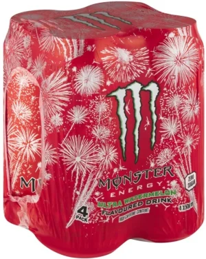 Monster Zero Sugar Ultra Energy Drink (Watermelon Flavoured, 4 x 500 ml) | Shop Online