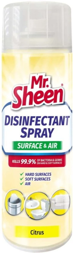 Mr. Sheen Disinfectant Spray Surface and Air Citrus (500 ml) | Shop Online