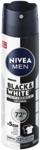 Nivea Antiperspirant Black & White Deodorant Spray – For Men (150 ml) | Shop Online