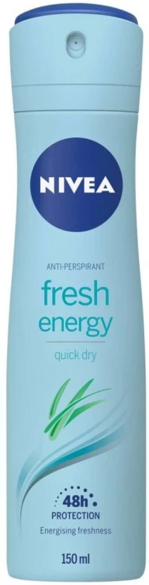 Nivea Antiperspirant Fresh Energy Deodorant Spray - For Men (150 ml Pack of 6) | Shop Online