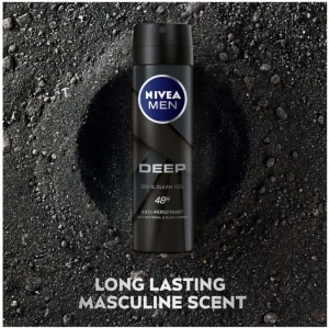 Nivea Deep Black Carbon Dark Wood Deodorant Spray - For Men (150 ml Pack of 6) | Shop Online