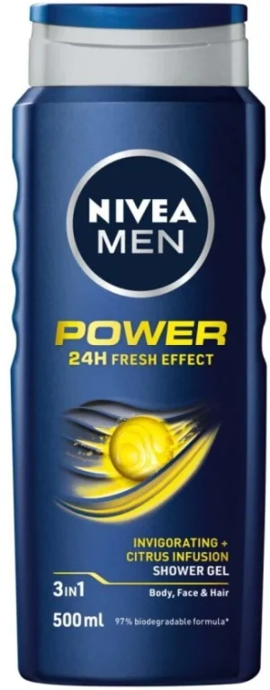 Nivea Men Power - 24H Fresh Effect Body Wash (12 x 500 ml) | Shop Online