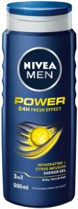 Nivea Men Power Shower Gel Body Wash (500 ml) | Shop Online