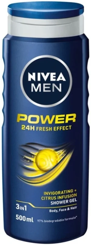 Nivea Men Power Shower Gel Body Wash (500 ml) | Shop Online