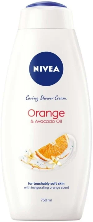Nivea Orange & Avocado Oil Caring Shower Cream Body Wash (12 x 750 ml) | Shop Online