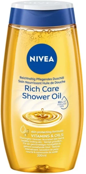 Nivea Rich Care Shower Oil Body Wash (200 ml) | Shop Online
