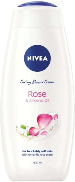 Nivea Rose & Almond Oil Caring Shower Gel Body Wash (500 ml) | Shop Online