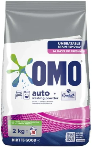 Omo 14 Days Of Freshness Washing Powder 2 kg (Pack 9) | Shop Online