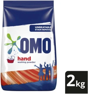 Omo Unbeatable Stain Removal Washing Powder 2 kg (Pack of 9) | Shop Online