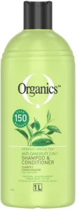 Organics Green Tea 2in1 Anti Dandruff Shampoo & Conditioner (1 L) | Shop Online