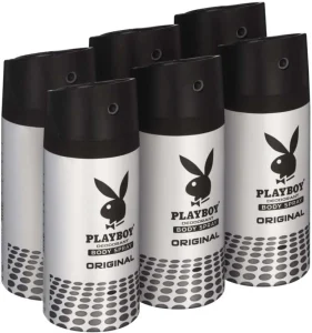 Playboy Original Deodorant Spray – For Men (900 ml Pack of 6) | Shop Online
