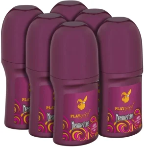 Playgirl Roll On Mesmerize Deodorant – For Women (50 ml Pack of 6) | Shop Online