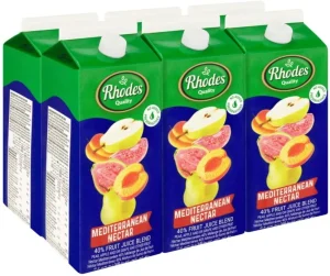 Rhodes 40% Fruit Juice Blend Mediterranean Nectar (6 x 2 L) | Shop Online