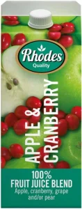 Rhodes Apple & Cranberry 100% Fruit Juice Blend (2 L) | Shop Online