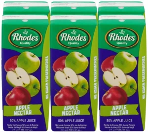 Rhodes Apple Nectar 50% Fruit Juice (6 x 200 ml) | Shop Online