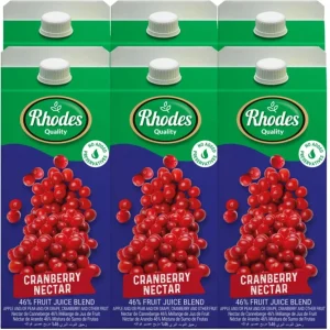 Rhodes Cranberry Nectar Fruit Juice Blend (6 x 2 L) | Shop Online