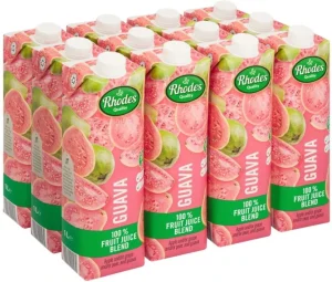 Rhodes Guava 100% Fruit Juice Blend (12 x 1 L) | Shop Online