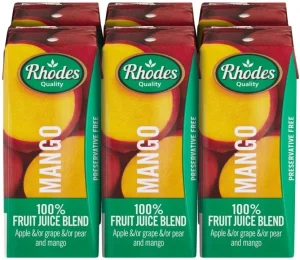 Rhodes Mango 100% Fruit Juice Blend (6 x 200 ml) | Shop Online