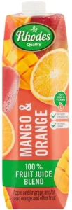 Rhodes Mango & Orange 100% Fruit Juice Blend (1 L) | Shop Online
