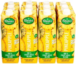 Rhodes Pineapple 100% Fruit Juice Blend (12 x 1 L) | Shop Online