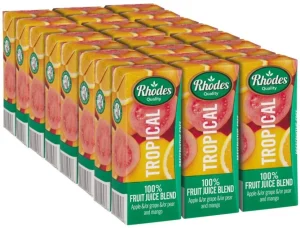 Rhodes Tropical 100% Fruit Juice Blend (24 x 200 ml) | Shop Online