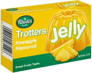 Rhodes Trotters Pineapple Flavoured Jelly Powder Crystals (40 g) | Shop Online