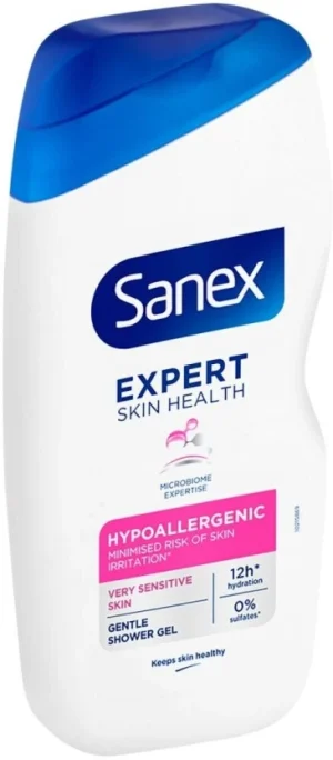 Sanex Expert Skin Health Hypoallergenic Shower Gel Body Wash  (500 ml) | Shop Online