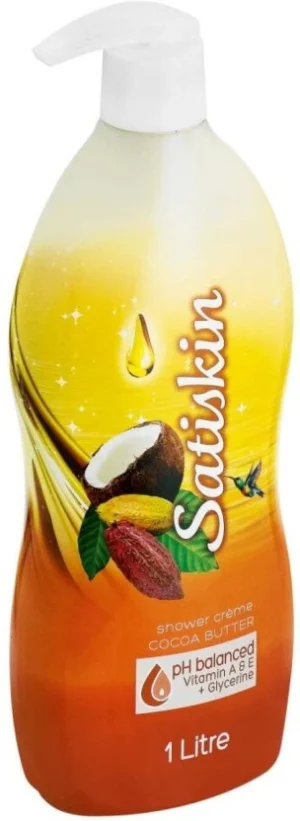 Satiskin Cocoa Butter Shower Creme Body Wash  (12 x 1 L) | Shop Online