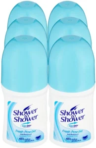 Shower To Fresh Powder Deodorant Roll-on – For Women (50 ml Pack of 6) | Shop Online