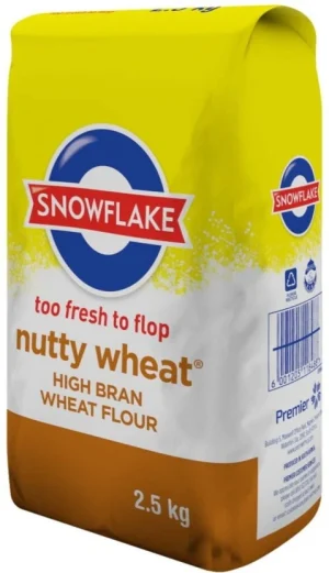 Snowflake Nutty High Bran Wheat Flour (2.5 kg Pack of 8) | Shop Online