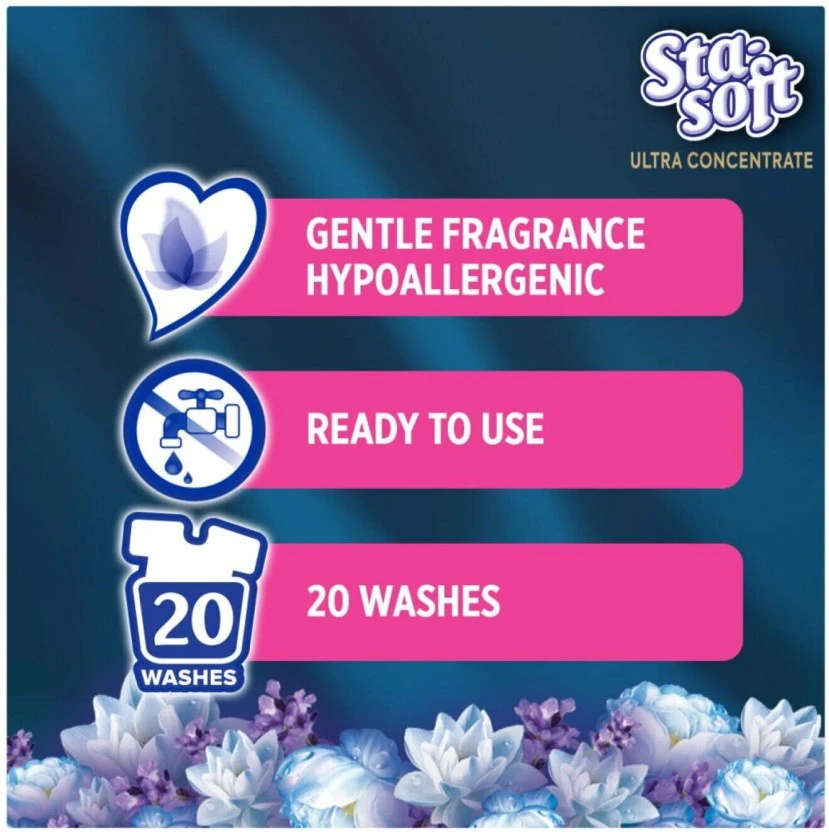 Sta-Soft Ultra Concentrate Gentle Fragrance Fabric Softener (500 ml) | Shop Online - Image 3