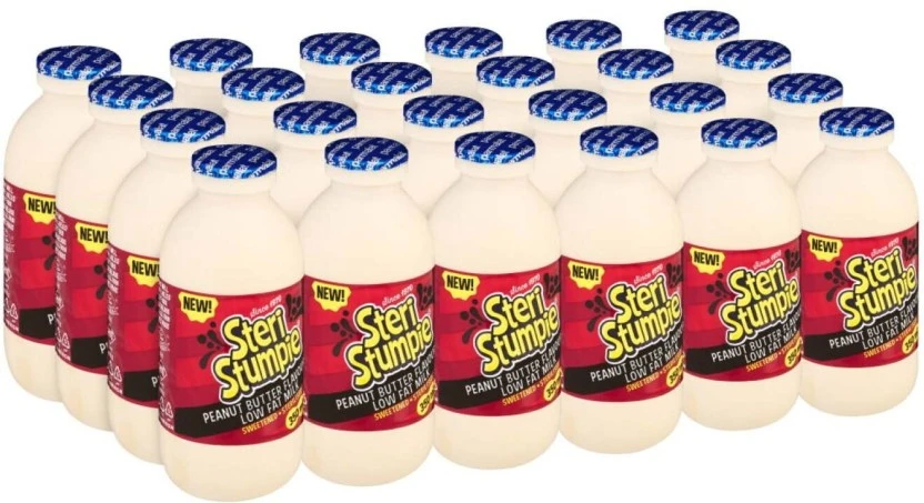 Steri Stumpie Flavoured Low Fat Milk, Peanut Butter Flavour (24 x 350 ml) | Shop Online