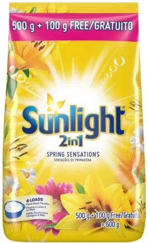 Sunlight 2-in-1 Spring Sensations Washing Powder 600 g  (Pack of 36) | Shop Online