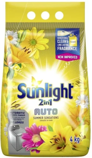 Sunlight 2-in-1 Summer Sensations Washing Powder 4 kg  (Pack of 5) | Shop Online
