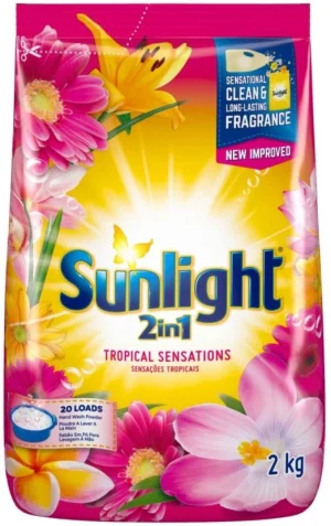 Sunlight 2-in-1 Tropical Sensations Washing Powder 2 kg  (Pack of 9) | Shop Online