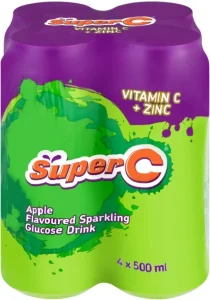 Super C Apple Sparkling Glucose Drink Energy Drink  (Apple Flavoured, 4 x 500 ml) | Shop Online